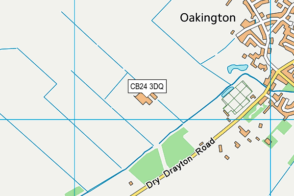 CB24 3DQ map - OS VectorMap District (Ordnance Survey)