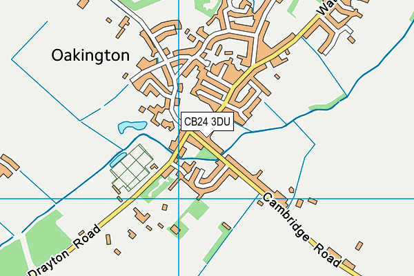 CB24 3DU map - OS VectorMap District (Ordnance Survey)