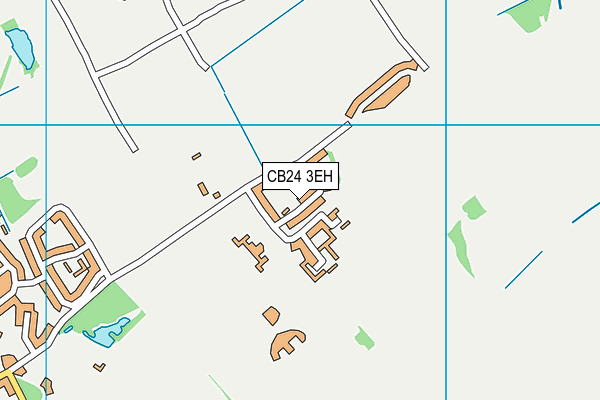 CB24 3EH map - OS VectorMap District (Ordnance Survey)