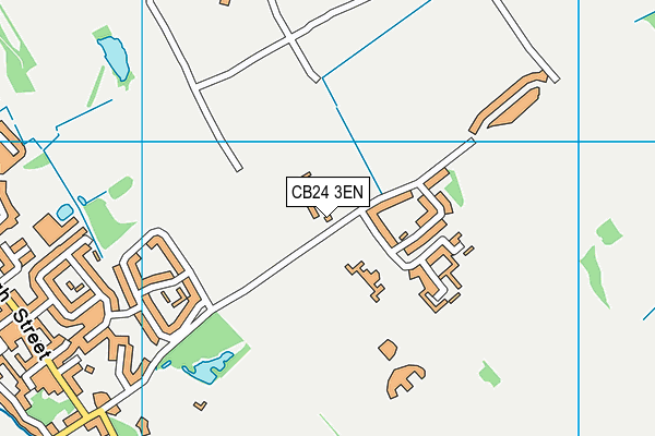 CB24 3EN map - OS VectorMap District (Ordnance Survey)
