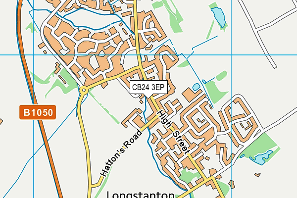 CB24 3EP map - OS VectorMap District (Ordnance Survey)