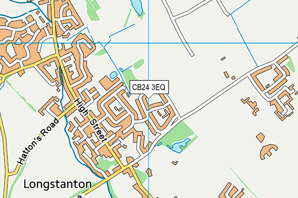 CB24 3EQ map - OS VectorMap District (Ordnance Survey)