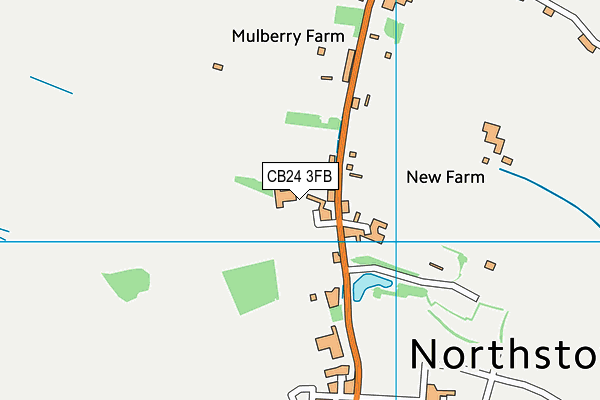 CB24 3FB map - OS VectorMap District (Ordnance Survey)
