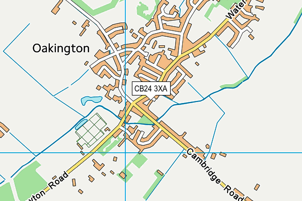 CB24 3XA map - OS VectorMap District (Ordnance Survey)