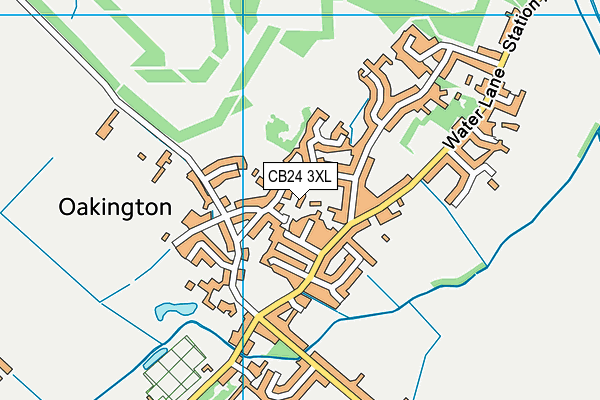CB24 3XL map - OS VectorMap District (Ordnance Survey)