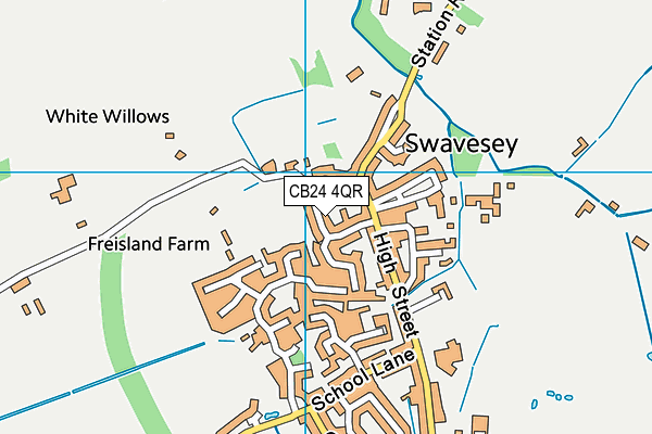 CB24 4QR map - OS VectorMap District (Ordnance Survey)
