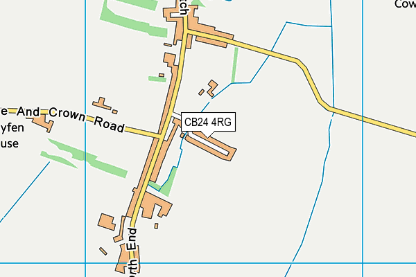 CB24 4RG map - OS VectorMap District (Ordnance Survey)