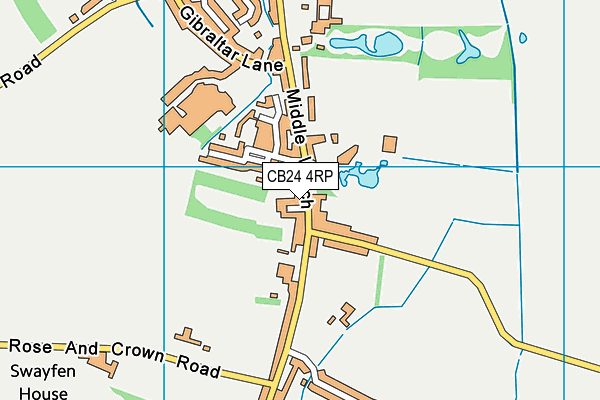 CB24 4RP map - OS VectorMap District (Ordnance Survey)