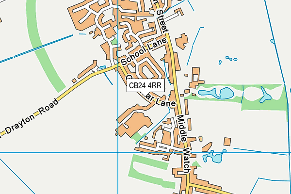 CB24 4RR map - OS VectorMap District (Ordnance Survey)