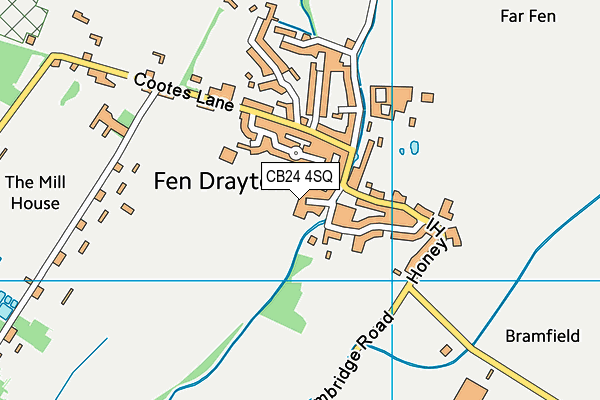 CB24 4SQ map - OS VectorMap District (Ordnance Survey)