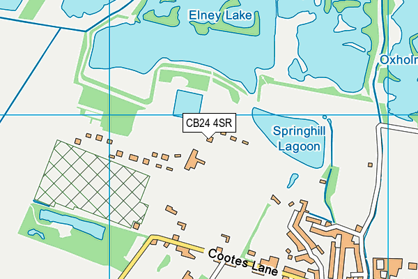 CB24 4SR map - OS VectorMap District (Ordnance Survey)