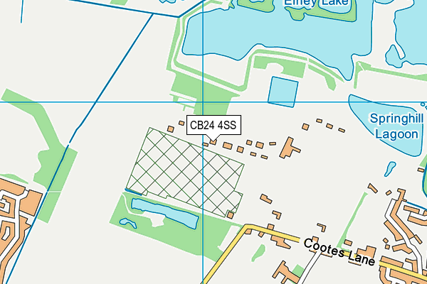 CB24 4SS map - OS VectorMap District (Ordnance Survey)