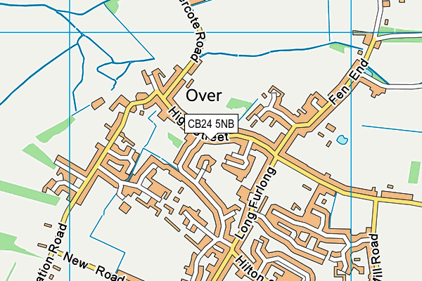 CB24 5NB map - OS VectorMap District (Ordnance Survey)