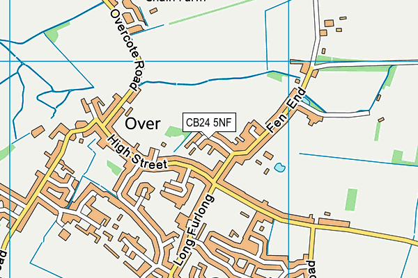 CB24 5NF map - OS VectorMap District (Ordnance Survey)