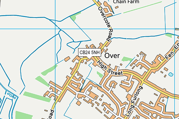 CB24 5NH map - OS VectorMap District (Ordnance Survey)