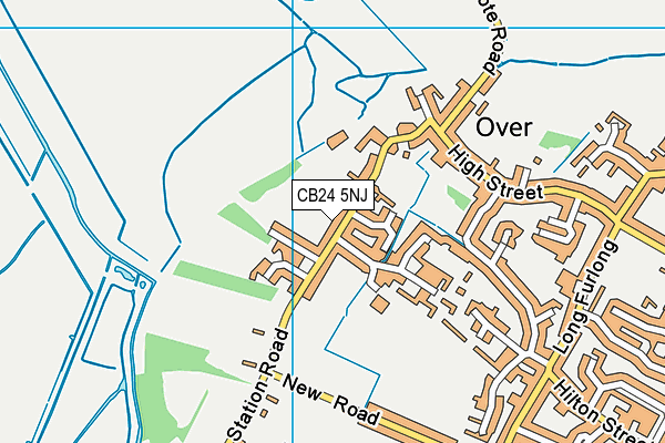 CB24 5NJ map - OS VectorMap District (Ordnance Survey)