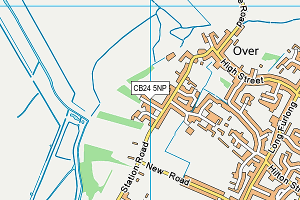 CB24 5NP map - OS VectorMap District (Ordnance Survey)