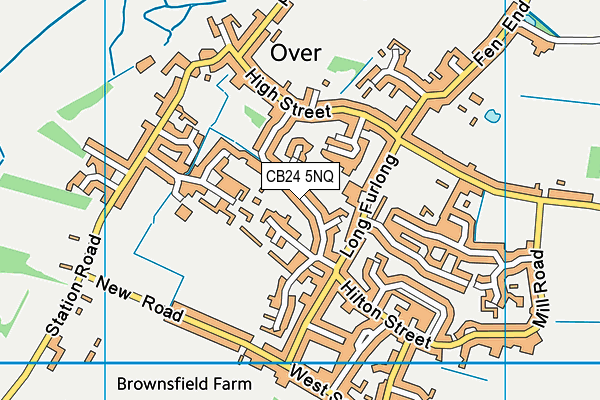 CB24 5NQ map - OS VectorMap District (Ordnance Survey)