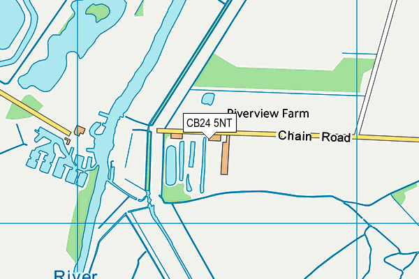 CB24 5NT map - OS VectorMap District (Ordnance Survey)