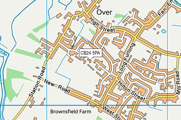 CB24 5PA map - OS VectorMap District (Ordnance Survey)