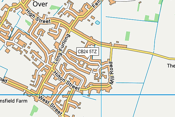 CB24 5TZ map - OS VectorMap District (Ordnance Survey)