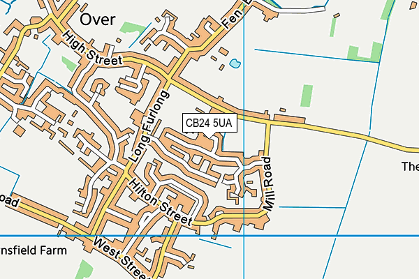 CB24 5UA map - OS VectorMap District (Ordnance Survey)