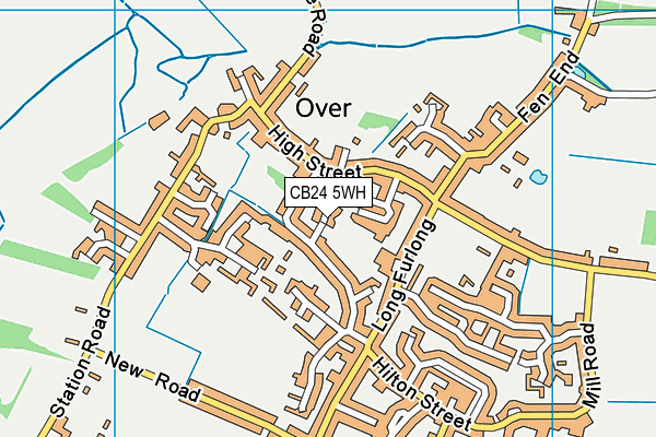 CB24 5WH map - OS VectorMap District (Ordnance Survey)