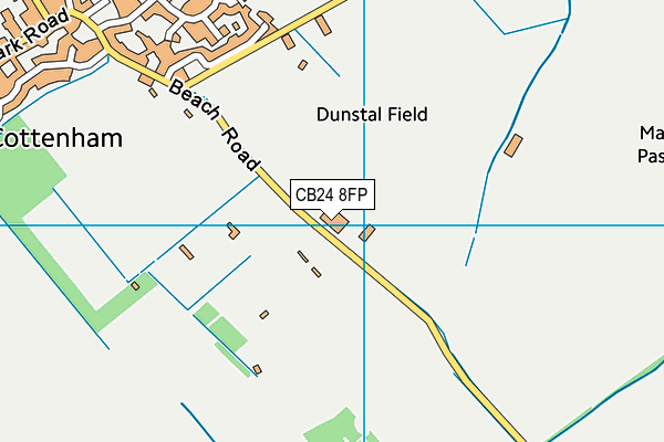 CB24 8FP map - OS VectorMap District (Ordnance Survey)