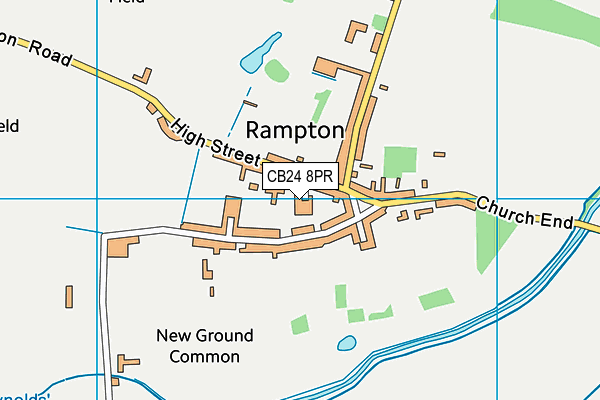 CB24 8PR map - OS VectorMap District (Ordnance Survey)
