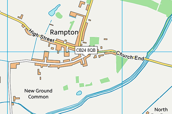 CB24 8QB map - OS VectorMap District (Ordnance Survey)