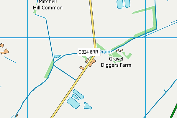 CB24 8RR map - OS VectorMap District (Ordnance Survey)