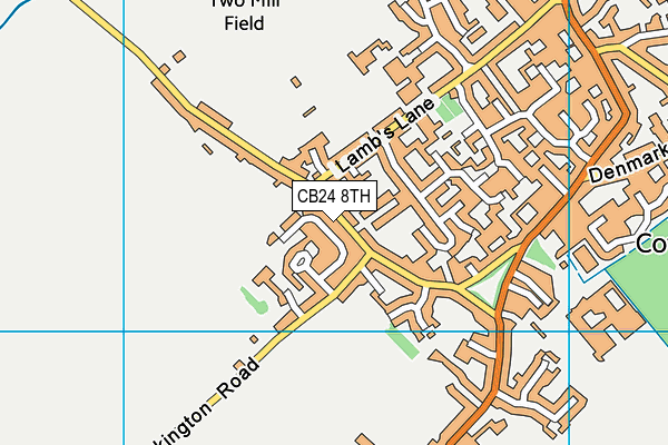 CB24 8TH map - OS VectorMap District (Ordnance Survey)