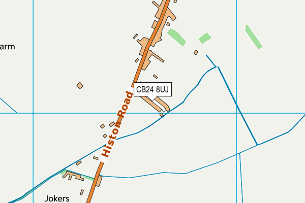 CB24 8UJ map - OS VectorMap District (Ordnance Survey)