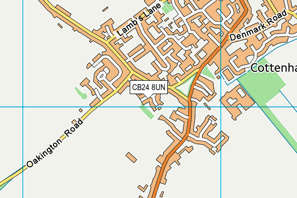CB24 8UN map - OS VectorMap District (Ordnance Survey)