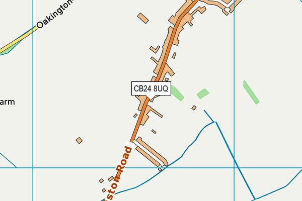 CB24 8UQ map - OS VectorMap District (Ordnance Survey)