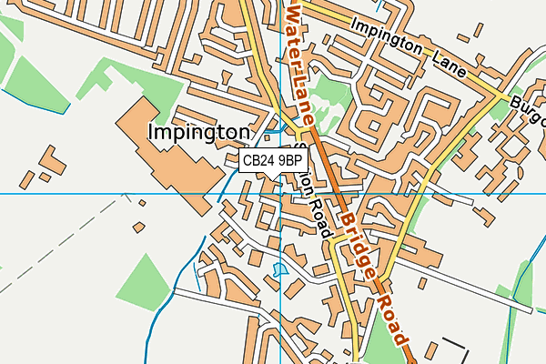 CB24 9BP map - OS VectorMap District (Ordnance Survey)