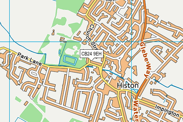 CB24 9EH map - OS VectorMap District (Ordnance Survey)