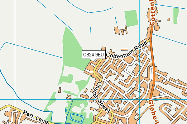 CB24 9EU map - OS VectorMap District (Ordnance Survey)