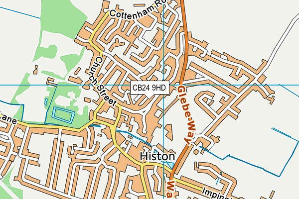 Map of HISTON CHOP SHOP LTD at district scale
