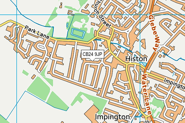 CB24 9JP map - OS VectorMap District (Ordnance Survey)