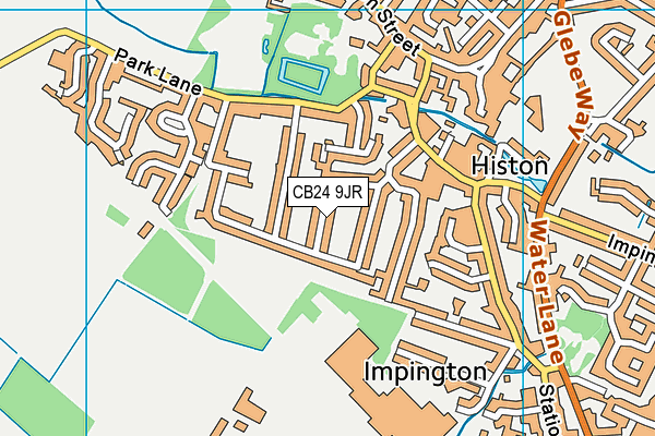 CB24 9JR map - OS VectorMap District (Ordnance Survey)