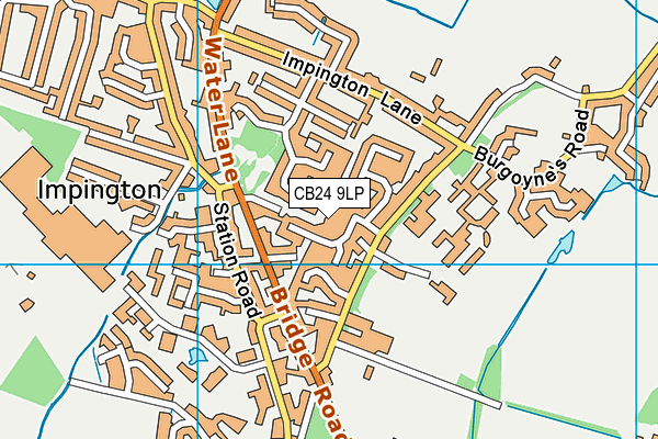 CB24 9LP map - OS VectorMap District (Ordnance Survey)