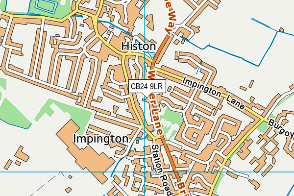 CB24 9LR map - OS VectorMap District (Ordnance Survey)