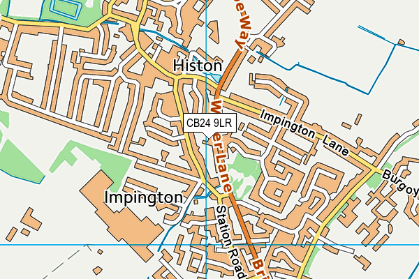 Map of WATER LANE TECH LTD at district scale