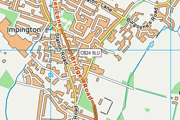 CB24 9LU map - OS VectorMap District (Ordnance Survey)