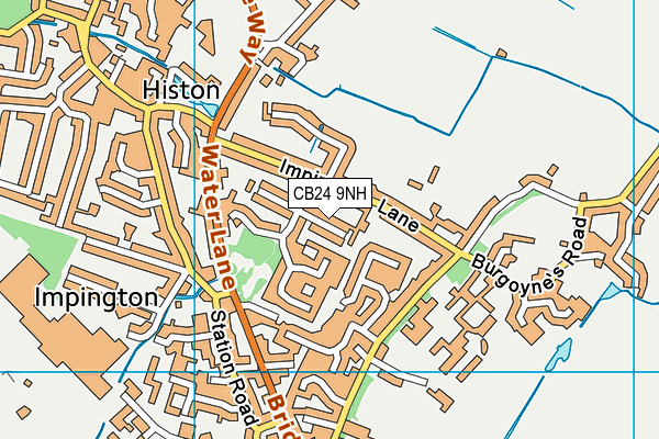 CB24 9NH map - OS VectorMap District (Ordnance Survey)