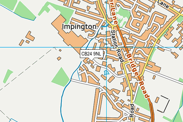 CB24 9NL map - OS VectorMap District (Ordnance Survey)