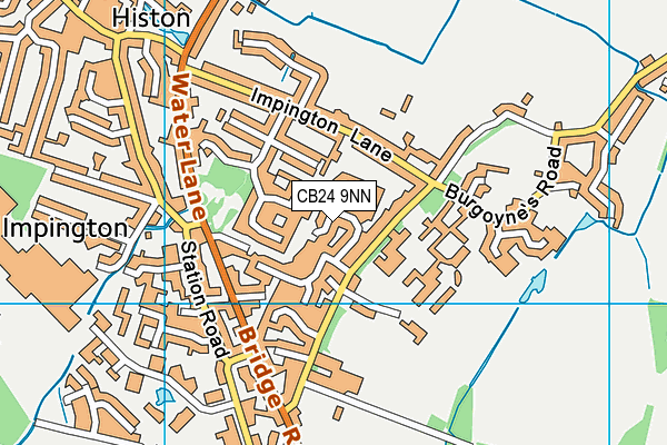 CB24 9NN map - OS VectorMap District (Ordnance Survey)