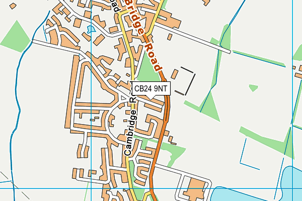 CB24 9NT map - OS VectorMap District (Ordnance Survey)