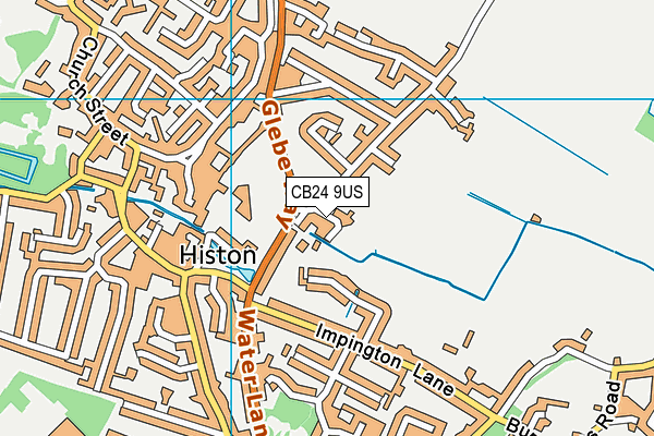 CB24 9US map - OS VectorMap District (Ordnance Survey)